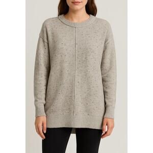 Lovestitch Grey Speckled Angora Blend Knit Sweater Size Small